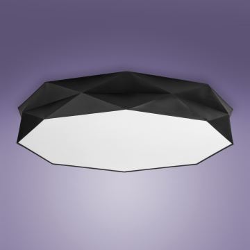 Plafond Lamp KANTOOR 6xE27/15W/230V zwart