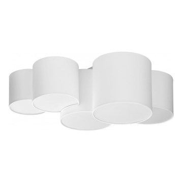 Plafond Lamp MONA 5xE27/15W/230V wit