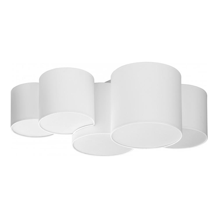 Plafond Lamp MONA 5xE27/15W/230V wit