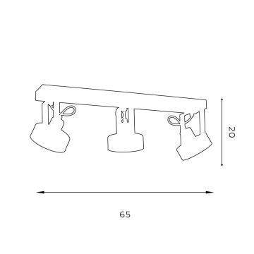 Plafond-Spot VIVA 3xGU10-AR111/15W/230V