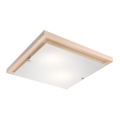 Plafondlamp 2xE27/60W/230V beuken - FSC gecertificeerd