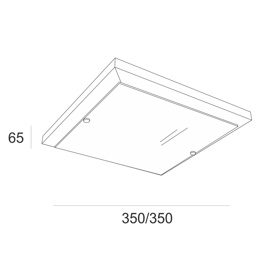 Plafondlamp 2xE27/60W/230V beuken - FSC gecertificeerd