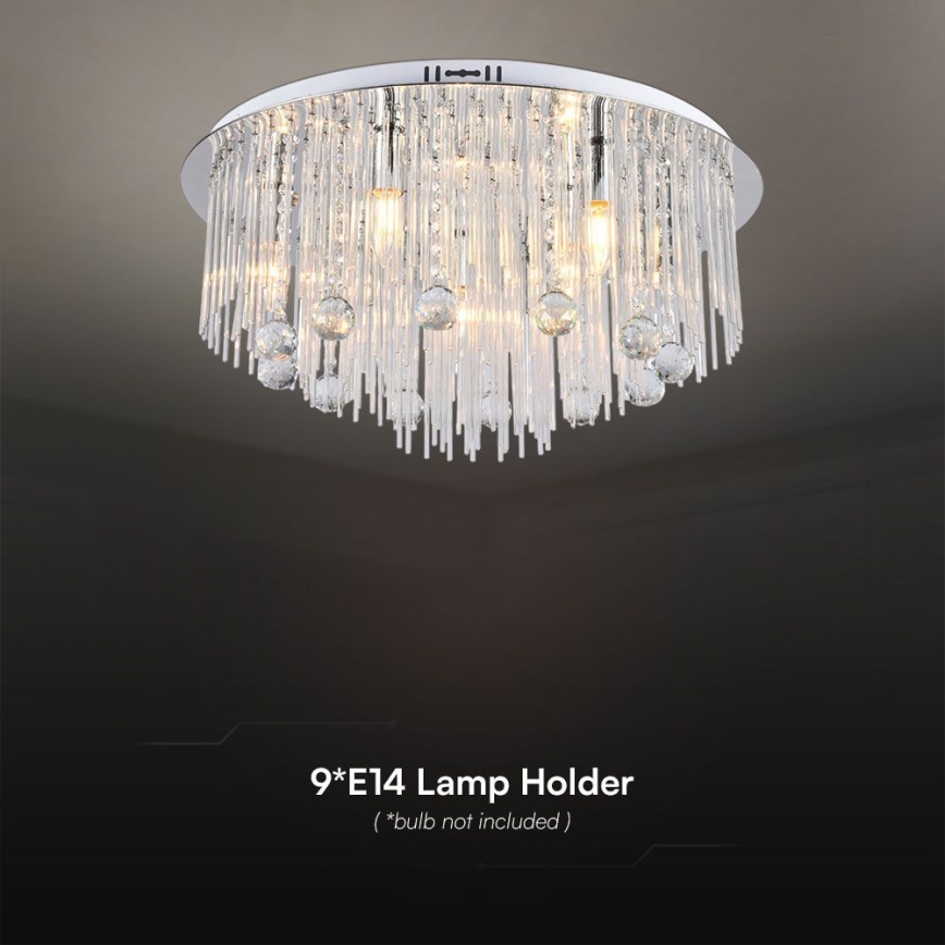 Plafondlamp 9xE14/40W/230V diameter 29 cm