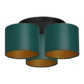 Plafondlamp ARDEN 3xE27/60W/230V groen/goud