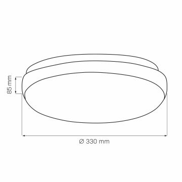 Plafondlamp BENEDYKT 2xE27/20W/230V diameter 33 cm zilver