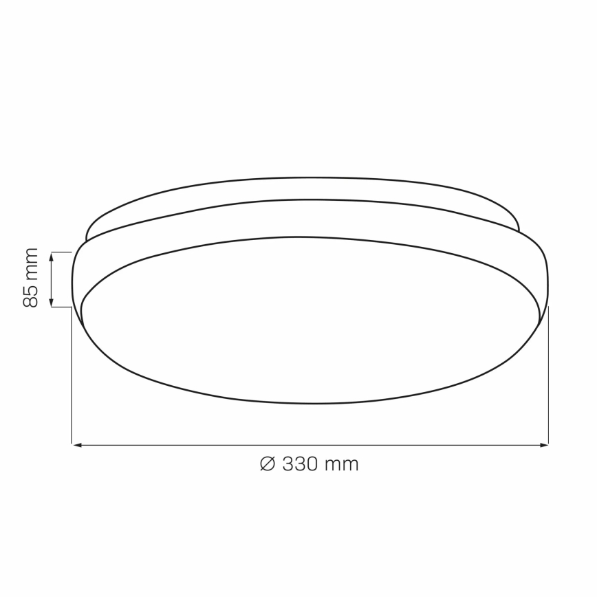 Plafondlamp BENEDYKT 2xE27/20W/230V diameter 33 cm zilver