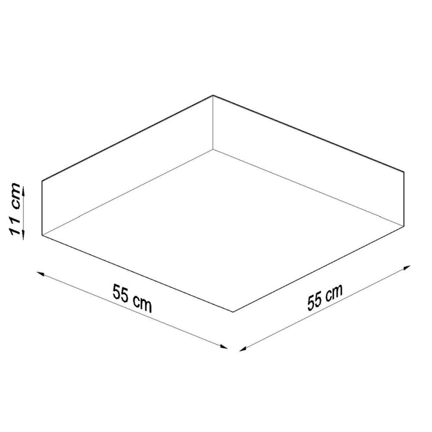 Plafondlamp HORUS 4xE27/60W/230V wit