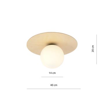 Plafondlamp KENZO 1xE14/10W/230V beige