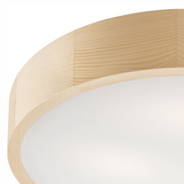 Plafond Lamp NATURAL 3xE27/60W/230V ø47 cm dennen