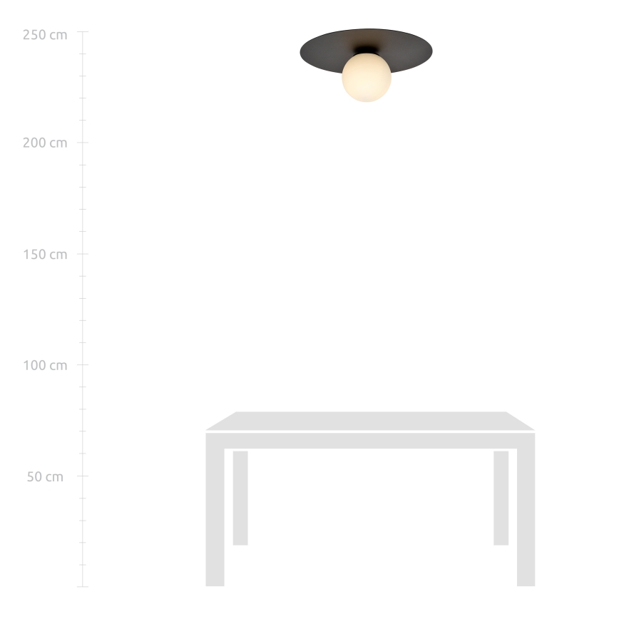 Plafondlamp SOLAR 1xE14/10W/230V zwart/wit