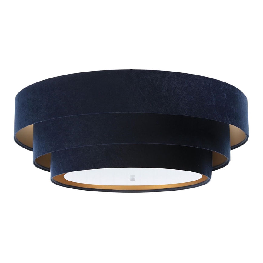 Plafondlamp TRINITI 2xE27/60W/230V blauw/goud