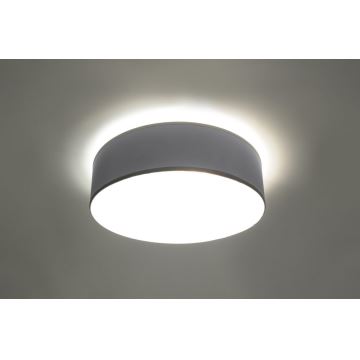 Plafondverlichting ARENA 35 2xE27/60W/230V grijs