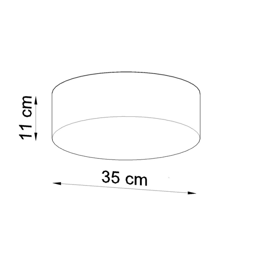 Plafondverlichting ARENA 35 2xE27/60W/230V wit