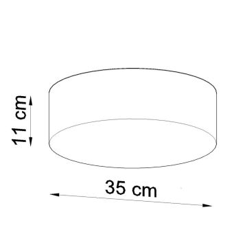 Plafondverlichting ARENA 35 2xE27/60W/230V zwart