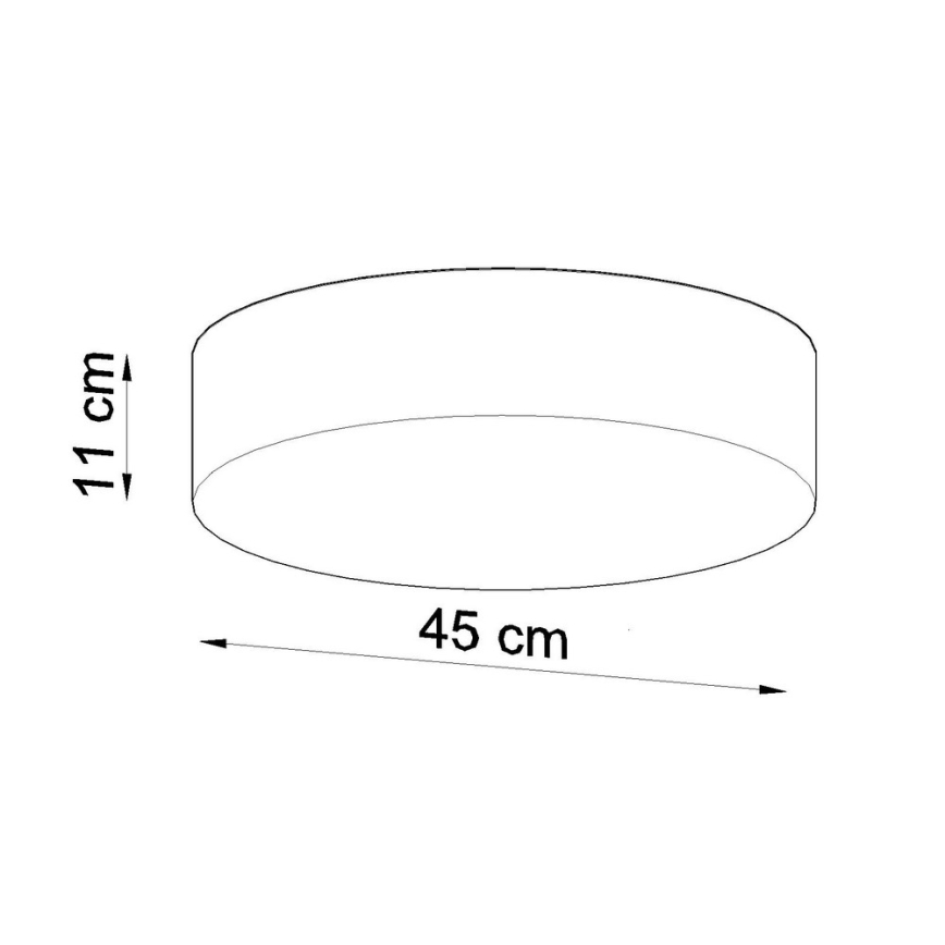 Plafondverlichting ARENA 45 3xE27/60W/230V wit