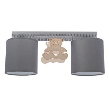 Plafondverlichting voor kinderen BEAR 2xE27/60W/230V