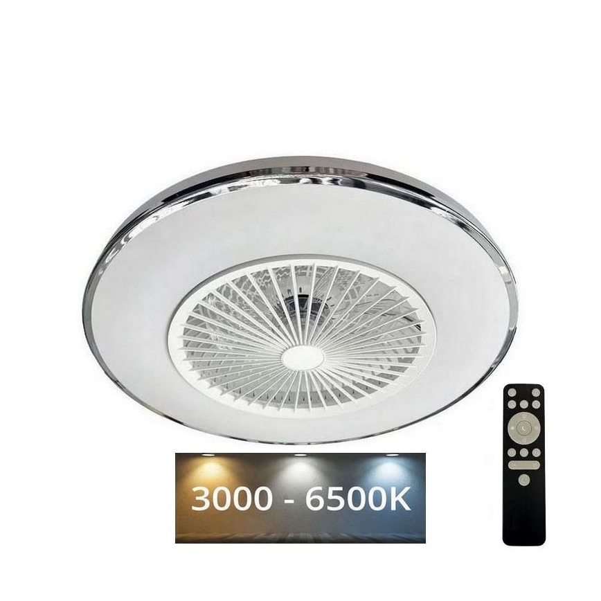 Plafonnier à intensité variable avec ventilateur OPAL LED/72W/230V 3000-6500K + télécommande