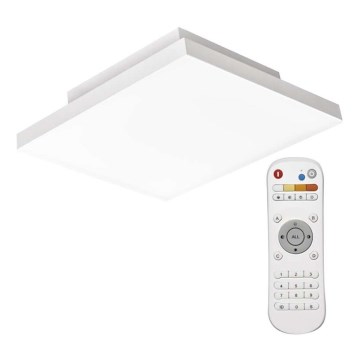 Plafonnier à intensité variable LED/18W/230V 2700K-6000K carré CRI 95 + télécommande