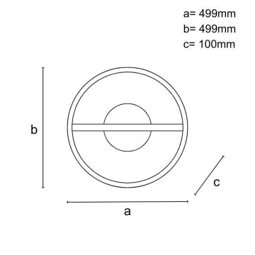 Plafonnier à intensité variable LED/60W/230V 3000-6500K + télécommande