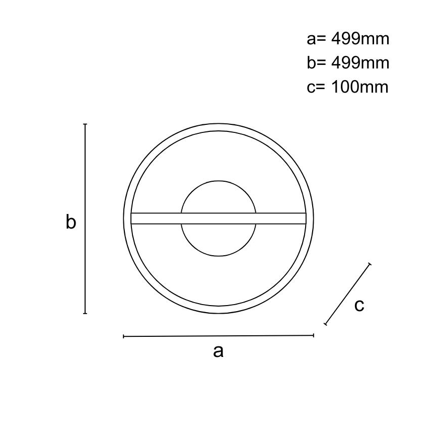 Plafonnier à intensité variable LED/60W/230V 3000-6500K + télécommande