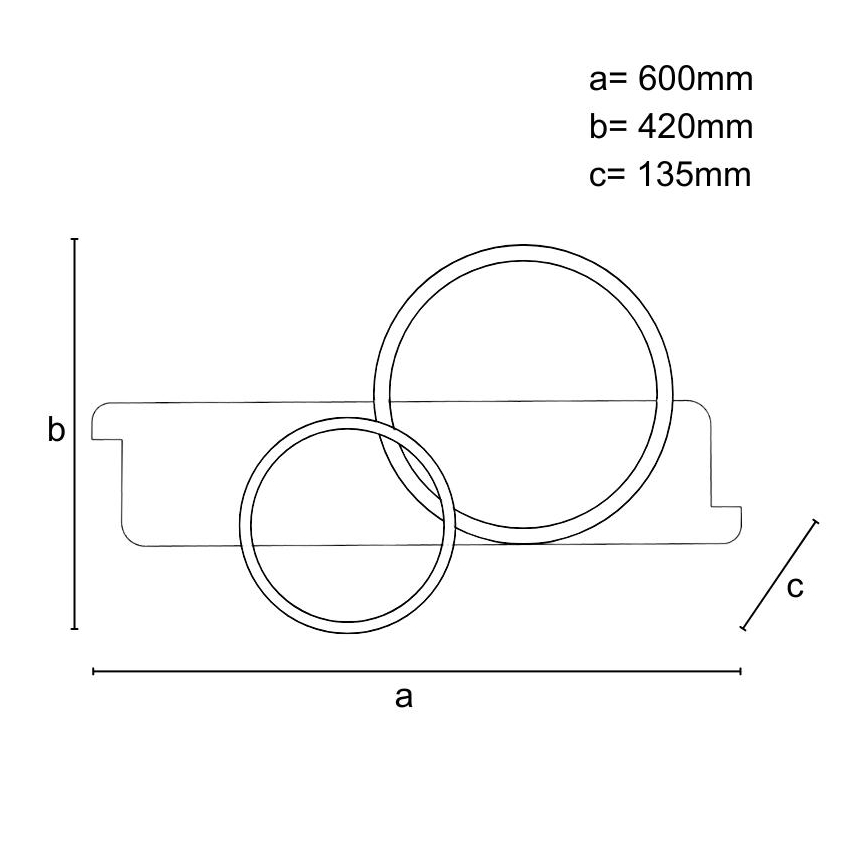 Plafonnier à intensité variable LED/70W/230V 3000-6500K chêne + télécommande