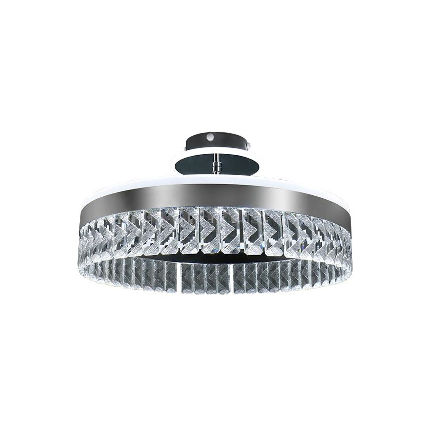 Plafonnier en cristal à intensité variable LED/75W/230V 3000-6500K chrome + télécommande