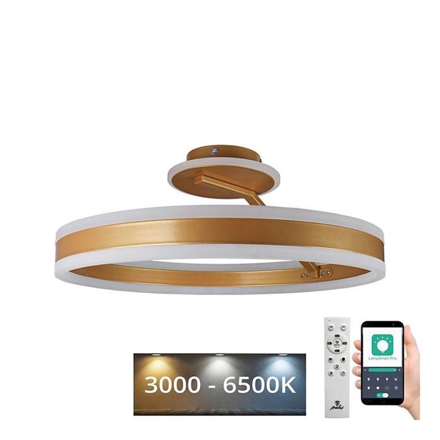 Plafonnier à intensité variable LED/86W/230V 3000-6500K doré + télécommande