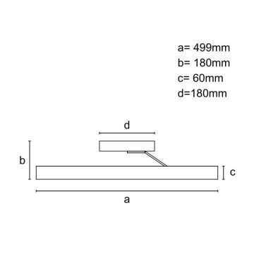 Plafonnier à intensité variable LED/86W/230V 3000-6500K doré + télécommande