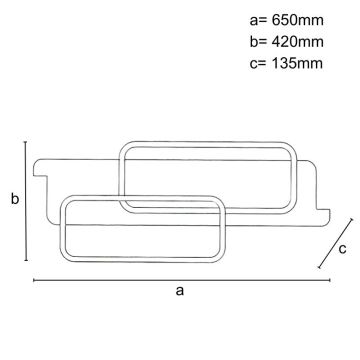 Plafonnier à intensité variable LED/95W/230V 3000-6500K chêne + télécommande