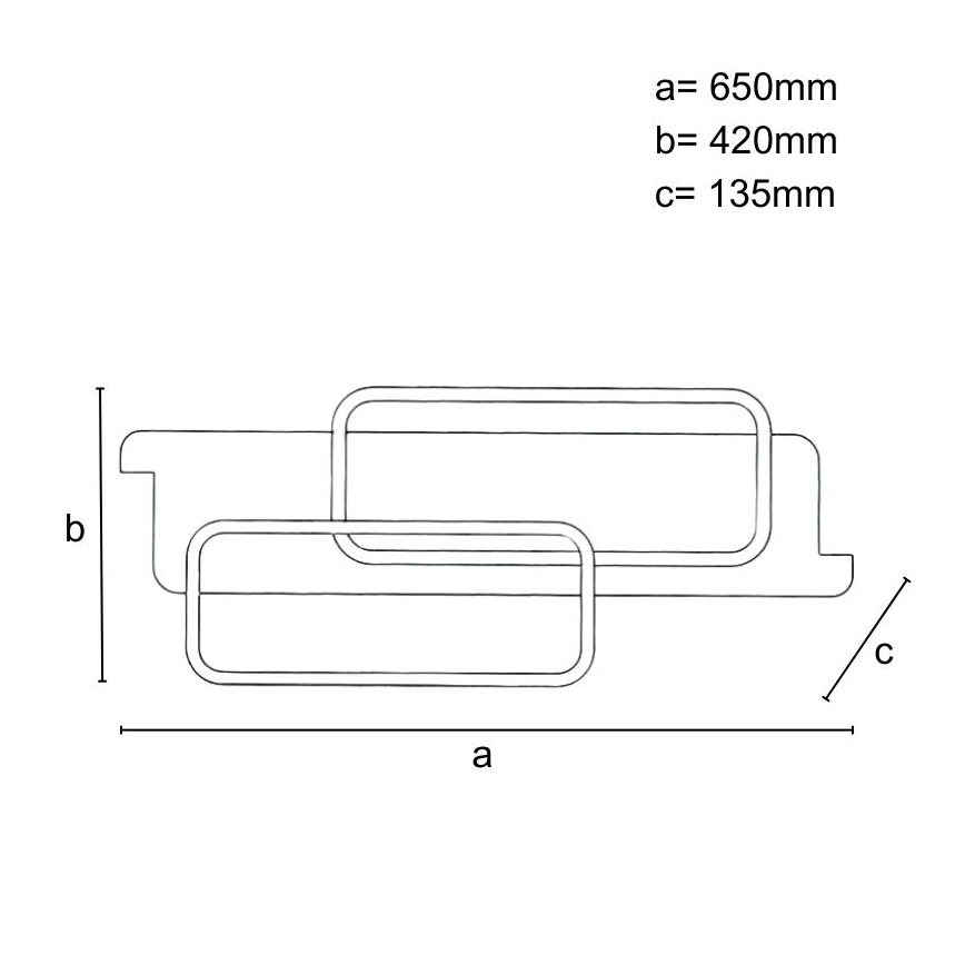 Plafonnier à intensité variable LED/95W/230V 3000-6500K chêne + télécommande