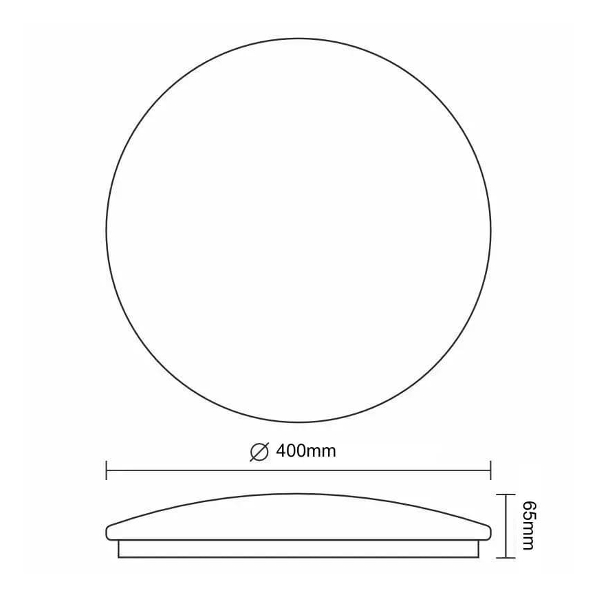 Plafonnier à intensité variable OPAL LED/36W/230V 3000-6500K d. 40 cm + télécommande