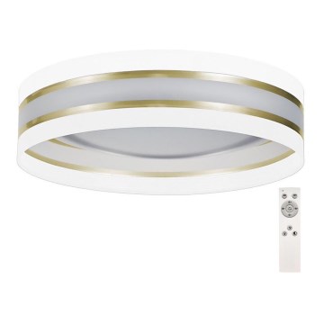 Plafonnier à intensité variable SMART CORAL GOLD LED/24W/230V blanc/doré + télécommande