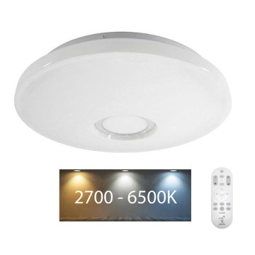 Leuchten Direkt 14659-18 - Plafonnier dimmable LED RGB LOLA LED/24W/230V +  télécommande