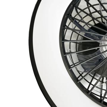 Plafonnier à intensité variable avec ventilateur OPAL LED/48W/230V 3000-6500K + télécommande