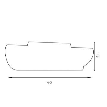 Plafonnier BARBOS 2xG9/8W/230V noir