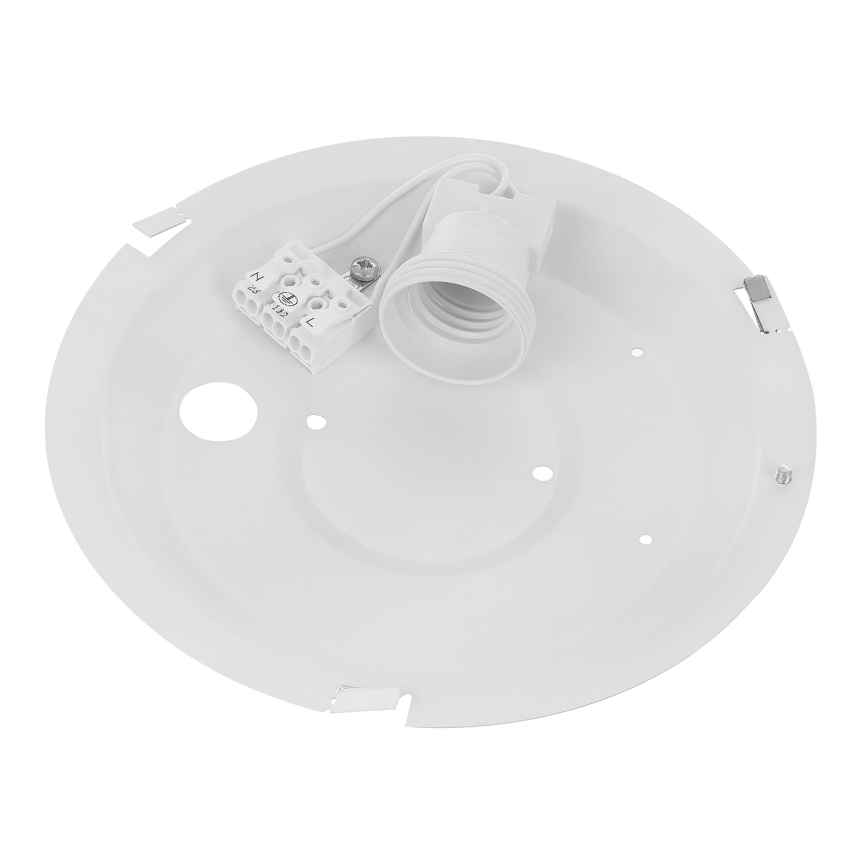 Plafonnier de salle de bain CLEO 1xE27/24W/230V d. 20 cm gris IP54