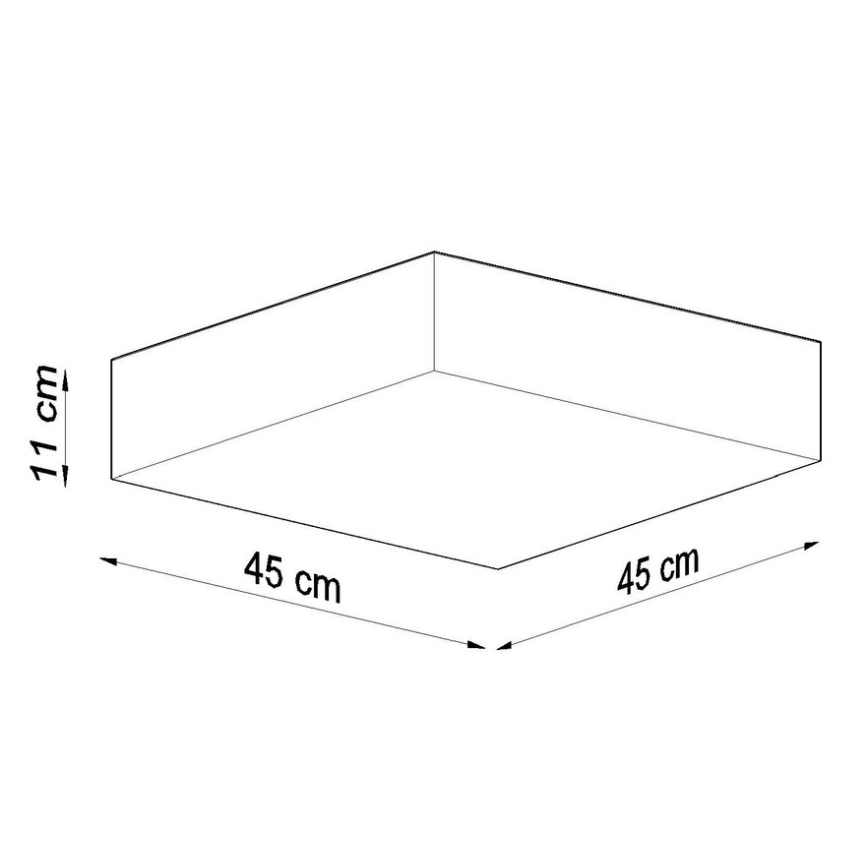 Plafonnier HORUS 45 3xE27/60W/230V blanc