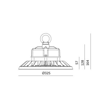 Plafonnier industriel RIO PRO HIGHBAY LED/200W/230V 4000K IP65