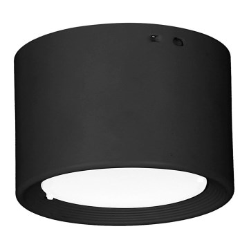 Plafonnier LED/6W/230V noir d. 8 cm