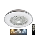 Plafonnier LED à intensité variable avec ventilateur OPAL LED/48W/230V 3000-6500K + télécommande