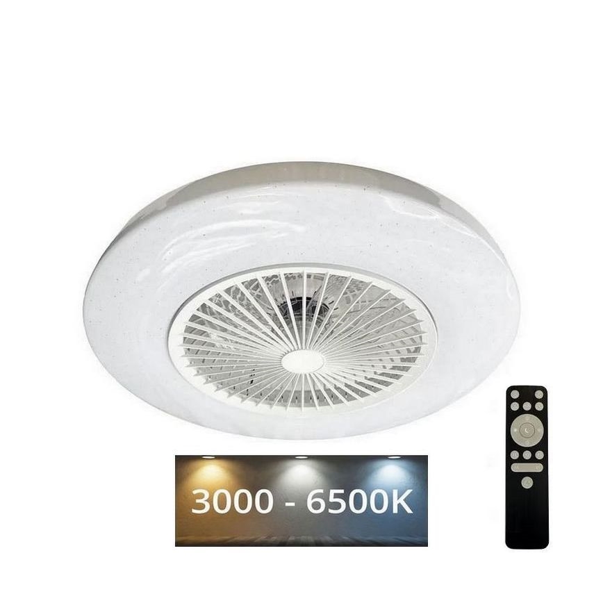 Plafonnier LED à intensité variable avec ventilateur OPAL LED/72W/230V 3000-6500K + télécommande