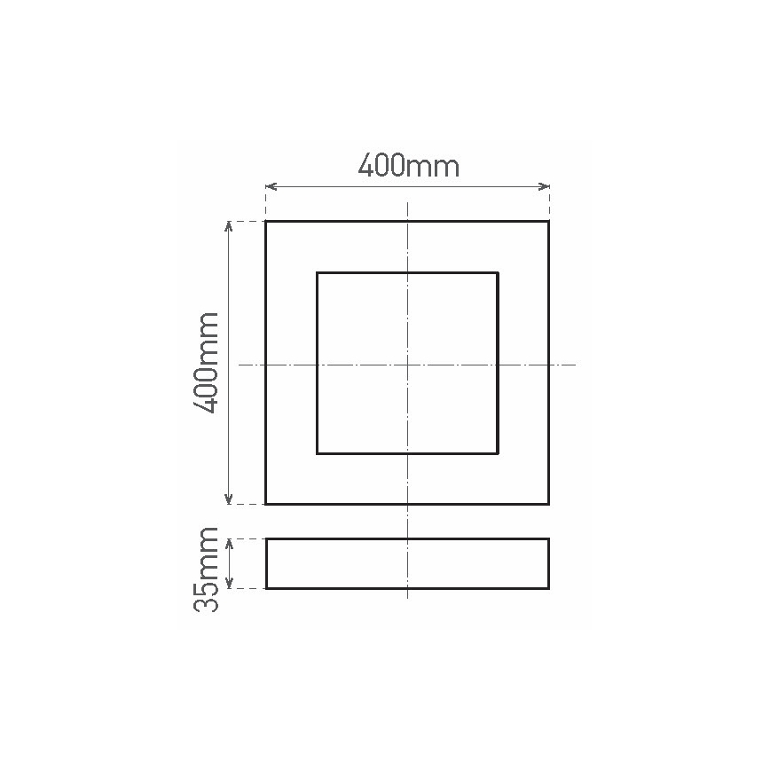 Plafonnier LED FENIX LED/32W/230V 3800K 40 cm blanc