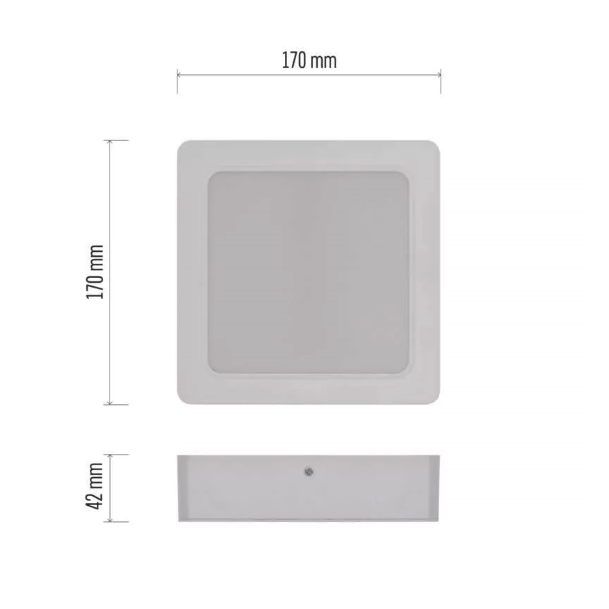 plafonnier LED LED/18W/230V 17x17 cm blanc