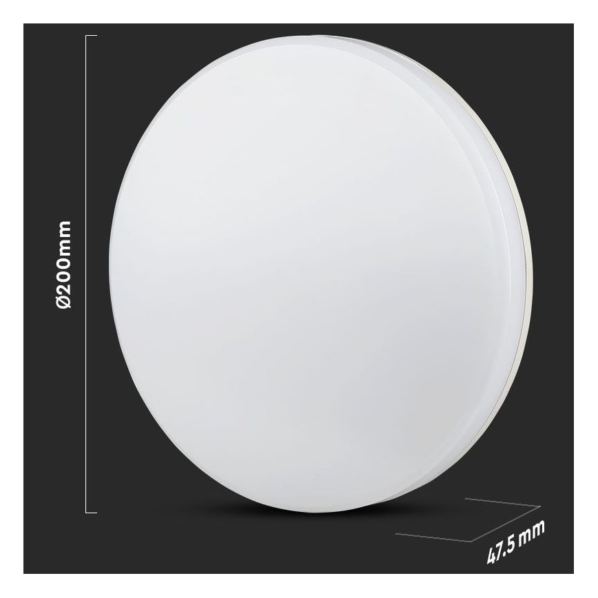 Plafonnier LED pour salle de bain SAMSUNG CHIP LED/15W/230V 20cm 6500K IP44