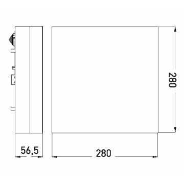 Plafonnier LED salle de bain LED/24W/230V 3000/4000/6000K 28x28 cm IP44