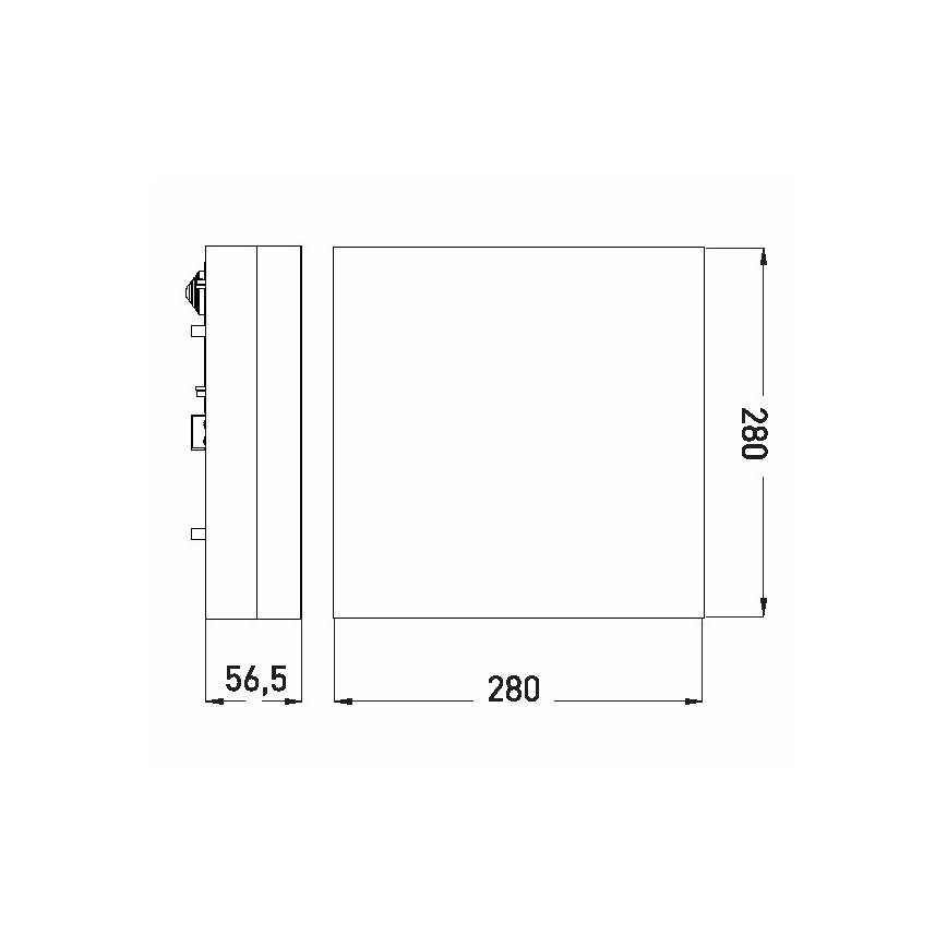 Plafonnier LED salle de bain LED/24W/230V 3000/4000/6000K 28x28 cm IP44