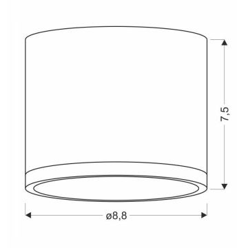 Plafonnier LED TUBA LED/9W/230V