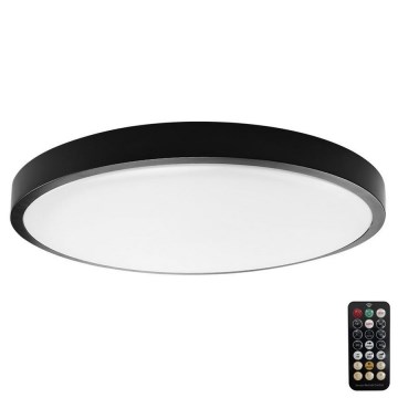 Plafonnier salle de bain avec détecteur LED/24W/230V IP44 4000K d. 35 cm + télécommande