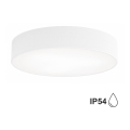 Plafonnier salle de bain CLEO 3xE27/24W/230V d. 40 cm blanc IP54