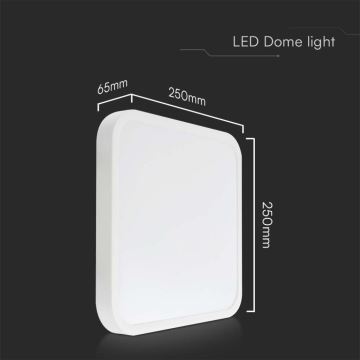 Plafonnier salle de bain LED/18W/230V 6500K IP44 blanc